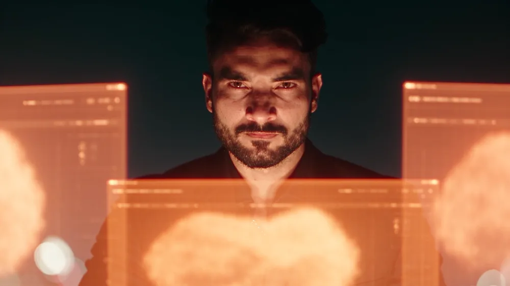 Another scene from the Sau Crore Akela music video