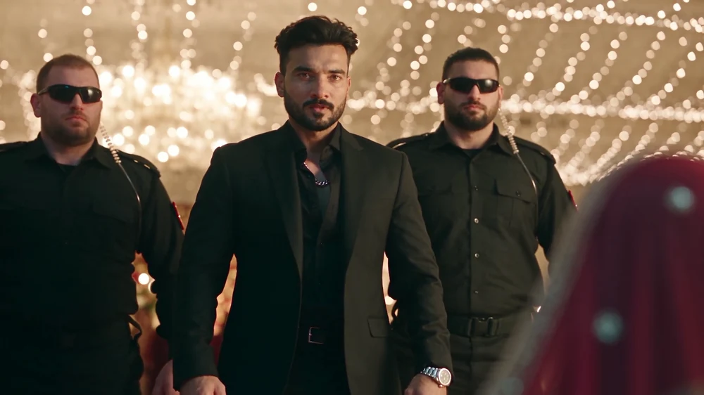 A scene from the Zehreela music video