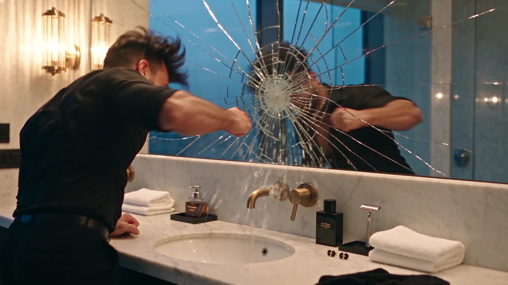 Another scene from the Zehreela music video